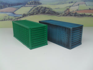 New No.1 OO gauge shipping container unpainted.