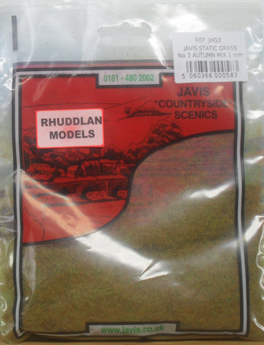 JAVIS REF JHG3 STATIC GRASS NO.3 AUTUMN MIX 2MM - (PRICE INCLUDES DELIVERY)