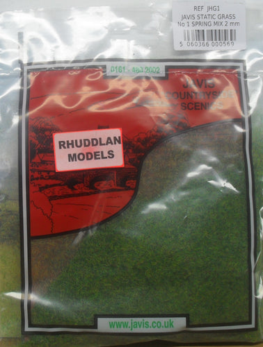 JAVIS REF JHG1 STATIC GRASS NO.1 SPRING MIX 2MM - (PRICE INCLUDES DELIVERY)