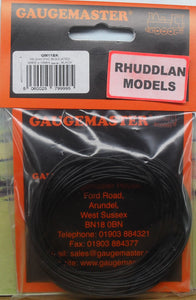 GAUGEMASTER GM11BK 7/0.2MM PVC INSULATED WIRE BLACK - (PRICE INCLUDES DELIVERY)