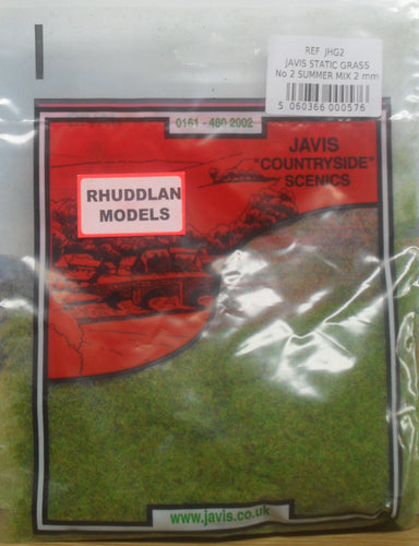 JAVIS REF JHG2 STATIC GRASS NO.2 SUMMER MIX 2MM - (PRICE INCLUDES DELIVERY)