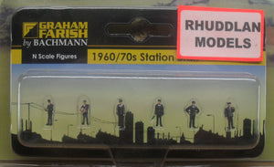 GRAHAM FARISH 379-315 N GAUGE 1960/70 STATION STAFF - (PRICE INCLUDES DELIVERY)