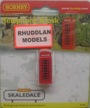 Load image into Gallery viewer, HORNBY SKALEDALE R8580 00/1:76 TELEPHONE KIOSK - (PRICE INCLUDES DELIVERY)