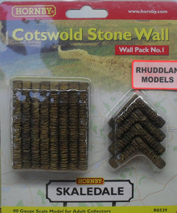 HORNBY SKALEDALE R8539 OO/1.76 WALL PACK NO.1 COTSWOLD STONE WALL - (PRICE INCLUDES DELIVERY)