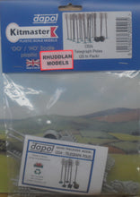 Load image into Gallery viewer, DAPOL C024 OO/1:76 TELEGRAPH POLES (20 IN PACK) - (PRICE INCLUDES DELIVERY)