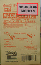 Load image into Gallery viewer, KADEE #146 HO SCALE MAGNE-MATIC STANDARD HEAD METAL WHISKER COUPLERS - (PRICE INCLUDES DELIVERY)