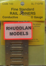 Load image into Gallery viewer, PECO STREAMLINE SL-710FB O GAUGE FINE STANDARD RAIL JOINERS - (PRICE INCLUDES DELIVERY)