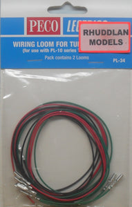 PECO LECTRICS PL-34 WIRING LOOM FOR TURNOUT MOTOR - (PRICE INCLUDES DELIVERY)
