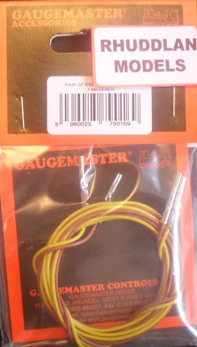 GAUGEMASTER ACCESSORIES GM 16 PAIR OF PIN END TERMINATED LEADS 1M - (PRICE INCLUDES DELIVERY)