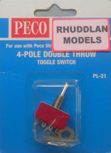 Load image into Gallery viewer, PECO LECTRICS PL-21 4-POLE DOUBLE THROW TOGGLE SWITCH - (PRICE INCLUDES DELIVERY)
