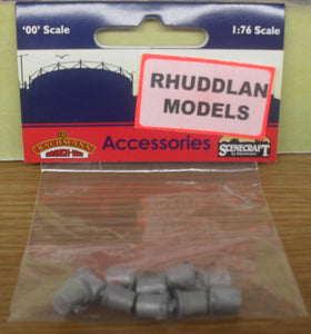 BACHMANN SCENECRAFT 44-522 OO/1.76 OLD STYLE DOMESTIC DUSTBINS - 10) (PRICE INCLUDES DELIVERY)