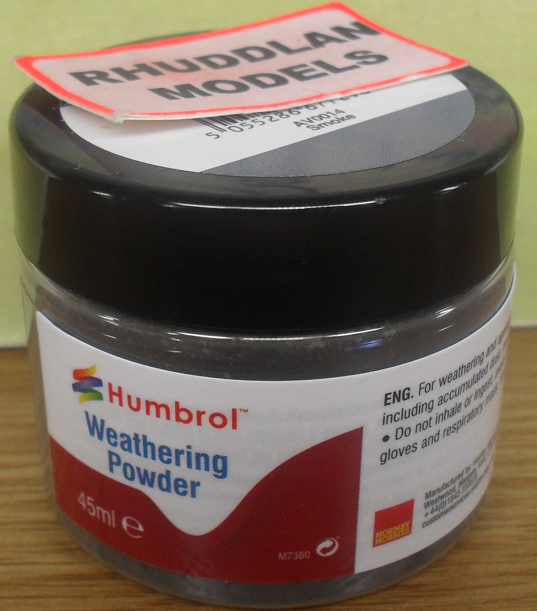 HUMBROL WEATHERING POWDER  AV0014 SMOKE - (PRICE INCLUDES DELIVERY)