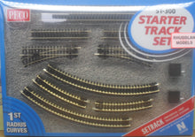 Load image into Gallery viewer, PECO ST-300 N GAUGE STARTER TRACK SET 1ST RADIUS CURVES - (PRICE INCLUDES DELIVERY)