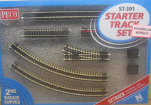 Load image into Gallery viewer, PECO ST-301 N GAUGE STARTER TRACK SET 2ND RADIUS CURVES - (PRICE INCLUDES DELIVERY)