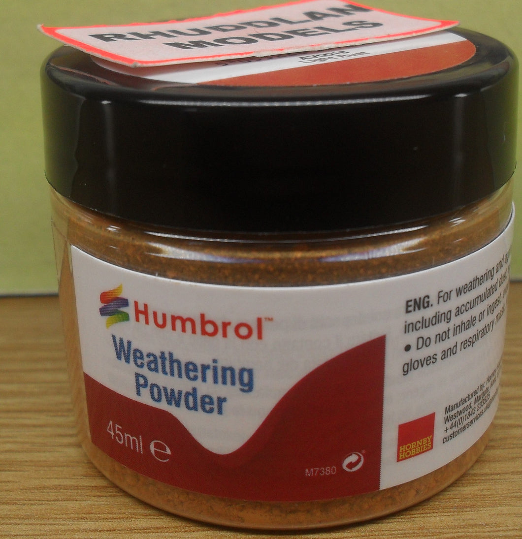 HUMBROL WEATHERING POWDER AV0018 LIGHT RUST - (PRICE INCLIDES DELIVERY)