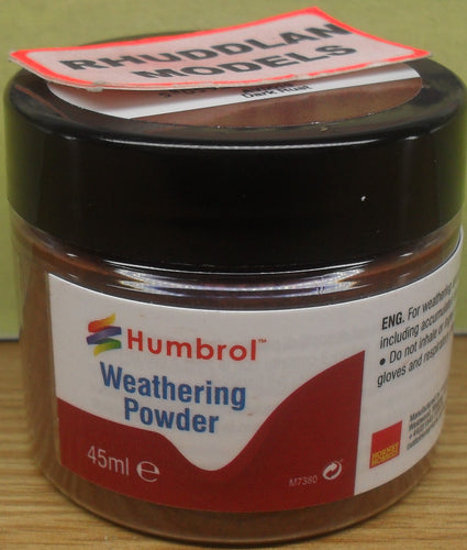 HUMBROL WEATHERING POWDER AV0019 DARK RUST - (PRICE INCLIDES DELIVERY)