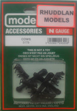 Load image into Gallery viewer, MODEL SCENE ACCESSORIES NO.5179 N GAUGE COWS - (PRICE INCLUDES DELIVERY)