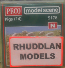 Load image into Gallery viewer, MODEL SCENE ACCESSORIES NO.5176 N GAUGE PIGS (14)  - (PRICE INCLUDES DELIVERY)