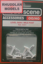 Load image into Gallery viewer, MODEL SCENE ACCESSORIES NO.5051 OO/1:76 LEVEL SIGN/MILE POST - (PRICE INCLUDES DELIVERY)