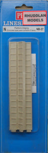 PECO LINESIDE NB-27 N GAUGE PLATFORM EDGING - (CONCRETE TYPE) (PRICE INCLUDES DELIVERY)