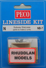 Load image into Gallery viewer, PECO NB-7 N GAUGE SUBWAY STAIRCASE - (PRICE INCLUDES DELIVERY)