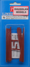Load image into Gallery viewer, PECO NB-66 N GAUGE PLATFORM EDGING RAMPS (BRICK TYPE) - (PRICE INCLUDES DELIVERY)