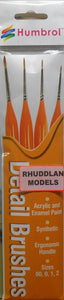 HUMBROL SIZE 00,0,1,2 DETAIL BRUSHES - (PRICE INCLUDES DELIVERY)