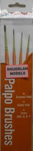 HUMBROL SIZE 000, 0, 2, 4 PALPO BRUSHES BRUSHES - (PRICE INCLUDES DELIVERY)