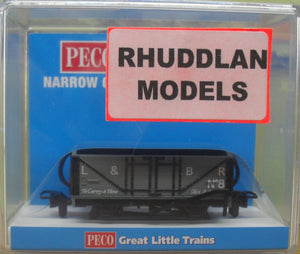PECO GREAT LITTLE TRAINS GR-200D NARROW GAUGE OPEN WAGON L&B LIVERY - (PRICE INCLUDES DELIVERY)