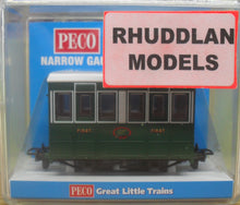 Load image into Gallery viewer, PECO GREAT LITTLE TRAINS GR-505 NARROW GAUGE TALYLLYN RAILWAY (GVT) 4 WHEEL COACH - (PRICE INCLUDES DELIVERY)