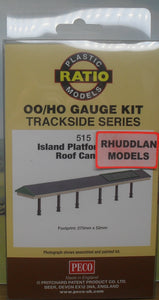 RATIO 515 OO/1.76 ISLAND PLATFORM APEX ROOF CANOPY - (PRICE INCLUDES DELIVERY)