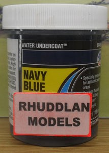 WOODLAND SCENICS CW4531 110ML WATER UNDERCOAT NAVY BLUE - (PRICE INCLUDES DELIVERY)