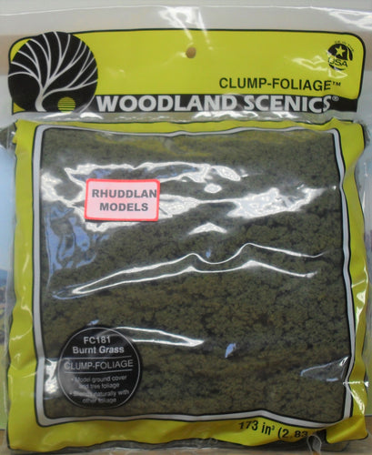 WOODLAND SCENICS CLUMP FOLIAGE FC181 BURNT GRASS - (PRICE INCLUDES DELIVERY)