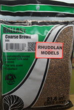 Load image into Gallery viewer, WOODLANDS SCENICS B86 BALLAST COARSE BROWN - (PRICE INCLUDES DELIVERY)