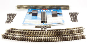 PECO ST-100 OO/1:76 STARTER TRACK SET 2ND RADIUS CURVES - (PRICE INCLUDES DELIVERY)