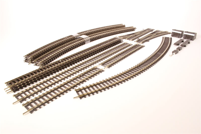 PECO ST-101 OO/1:76 STARTER TRACK SET 3RD RADIUS CURVES - (PRICE INCLUDES DELIVERY)