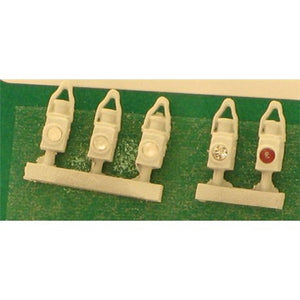 SPRINGSIDE MODELS SPDA19 OO/1.76 BR HEAD & TAIL LAMPS (5) - (PRICE INCLUDES DELIVERY)