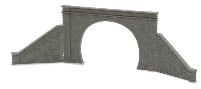 PECO LINESIDE NB-32 N GAUGE DOUBLE TRACK TUNNEL MOUTHS & RETAINING WALLS - (PRICE INCLUDES DELIVERY)