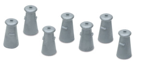 PECO LK-23 OO/1:76 MILK CHURNS - (PRICE INCLUDES DELIVERY)