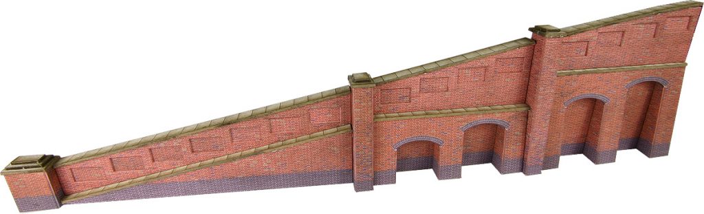 METCALFE PN148 N GAUGE TAPERED RETAINING WALLS BRICK STYLE - (PRICE INCLUDES DELIVERY)