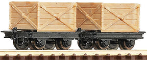 ROCO 34603 OO-9 CRATE WAGONS (2) - (PRICE INCLUDES DELIVERY)