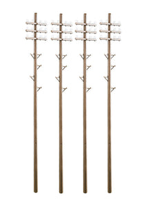 PECO LK-747 O/1:48 6 TELEGRAPH POLES - (PRICE INCLUDES DELIVERY)
