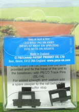 Load image into Gallery viewer, PECO STREAMLINE OO-9 NARROW GAUGE SL-440 BUFFER STOPS - SLEEPER TYPE (2) - (PRICE INCLUDES DELIVERY)