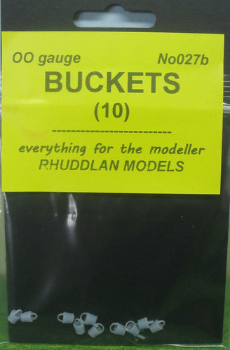 New No.27b OO gauge BUCKETS (10) unpainted.