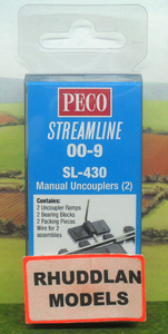 PECO STREAMLINE OO-9 NARROW GAUGE SL-430 MANUAL UNCOUPLERS (2) - (PRICE INCLUDES DELIVERY)