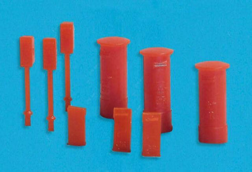 MODEL SCENE ACCESSORIES NO.5191 N GAUGE POST BOXES (9) - (PRICE INCLUDES DELIVERY)
