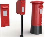 PECO MODEL SCENE 5044 OO 1:76   POST BOXES - (PRICE INCLUDES DELIVERY)