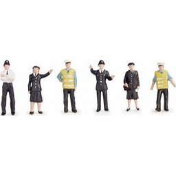 BACHMANN SCENECRAFT 36-041 OO POLICE & SECURITY STAFF - (PRICE INCLUDES DELIVERY)