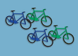 MODEL SCENE ACCESSORIES NO.5189 N GAUGE BICYCLES (12) - (PRICE INCLUDES DELIVERY)